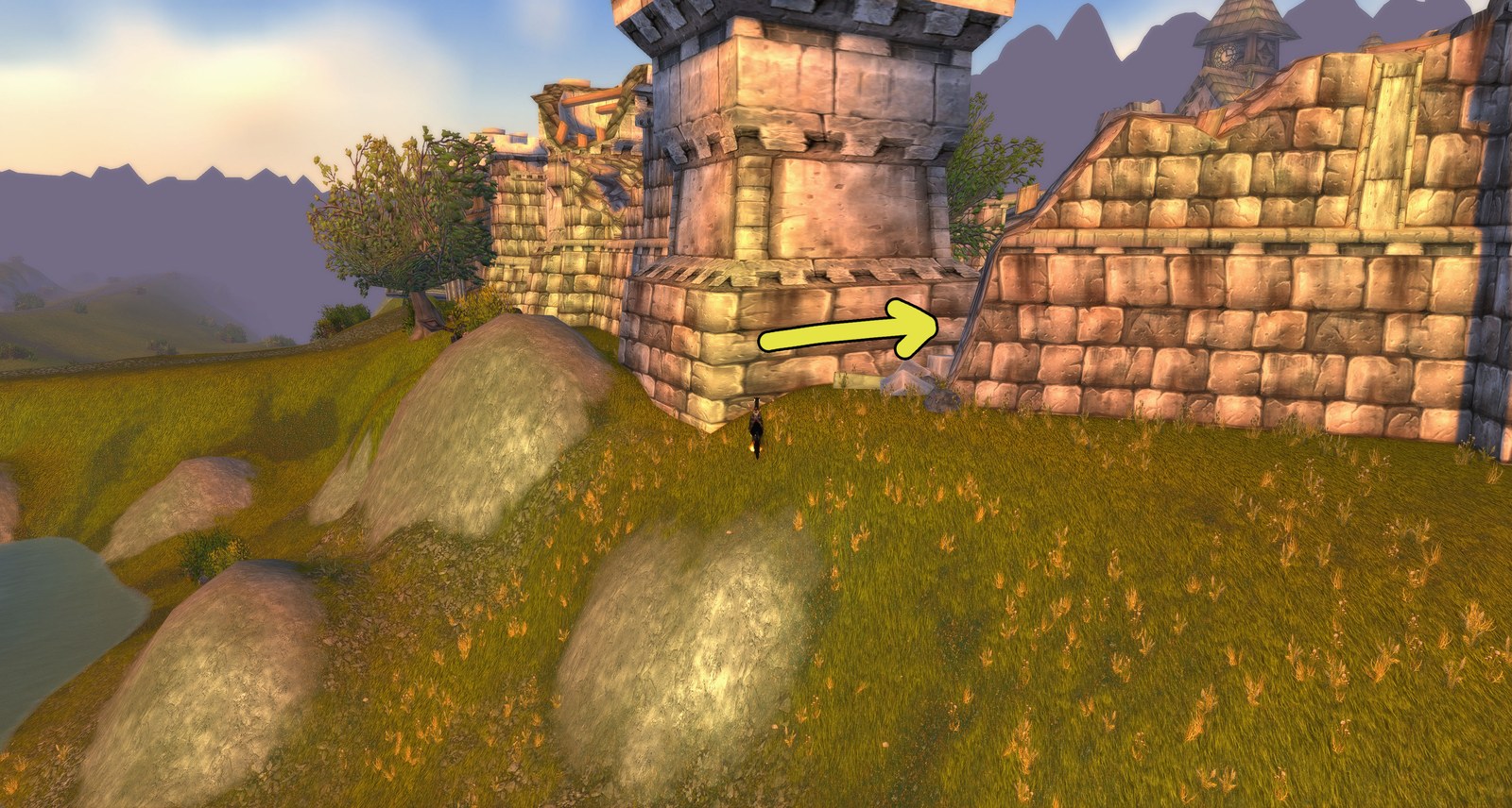 Where to find Deneb Walker in Arathi Highlands, marked picture