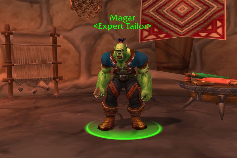 Magar, Expert Tailor in Orgrimmar (WoW Forever)