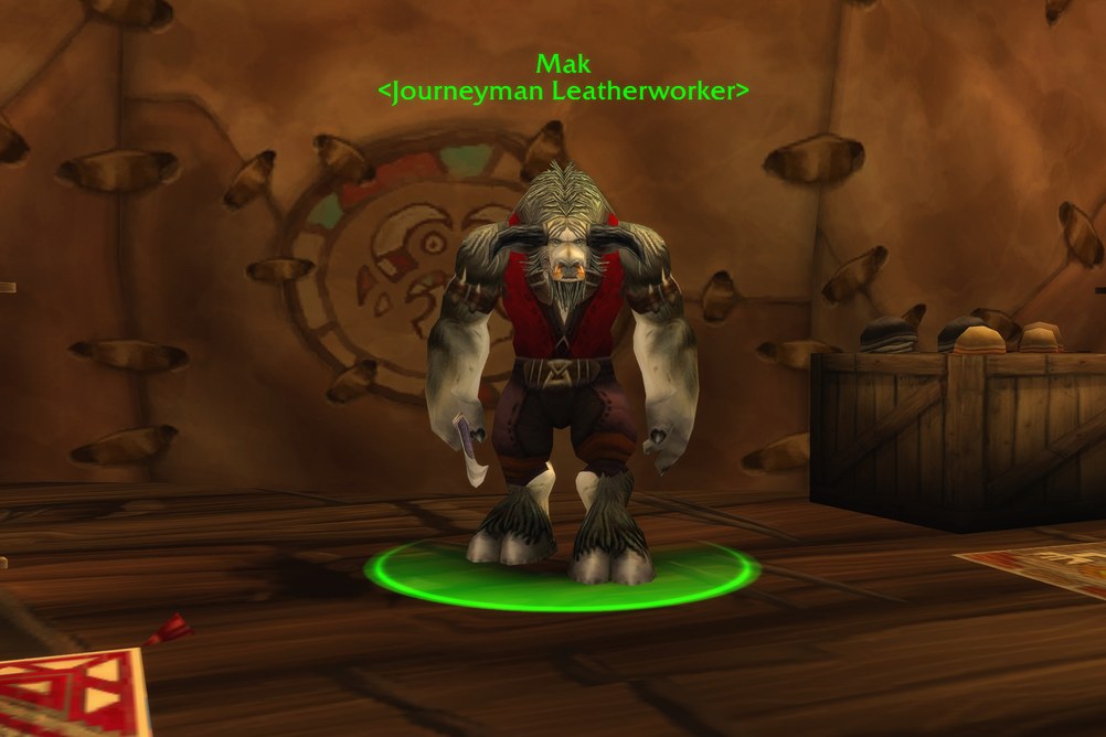 Mak, Journeyman Leatherworker in Thunder Bluff (WoW Forever)