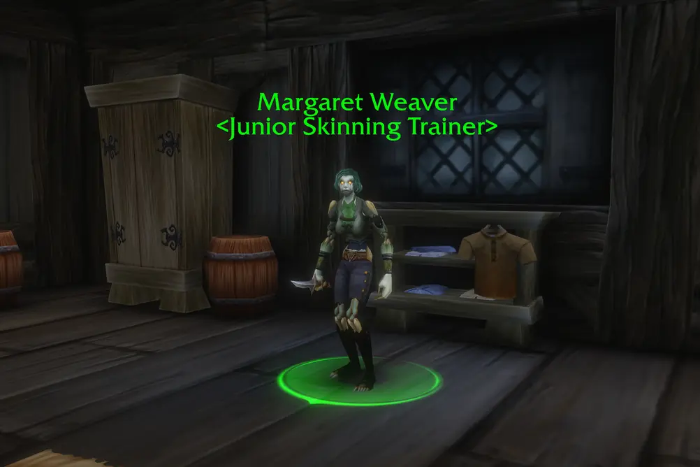 Margaret Weaver, Junior Skinning Trainer in Tirisfal Glades (WoW Forever)
