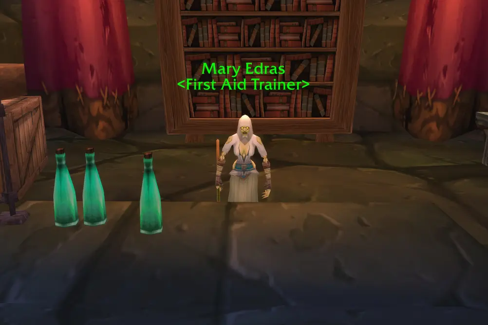 Mary Edras, First Aid Trainer in Undercity (WoW Forever)