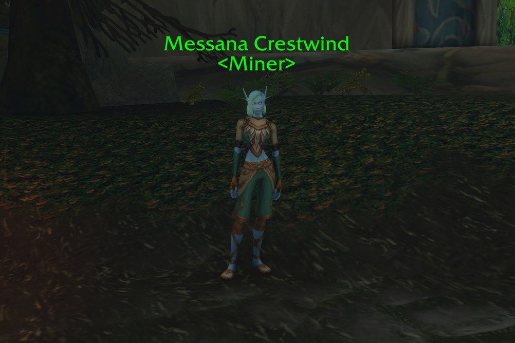 Messana Crestwind, Miner in Zephras Isle (WoW Forever)