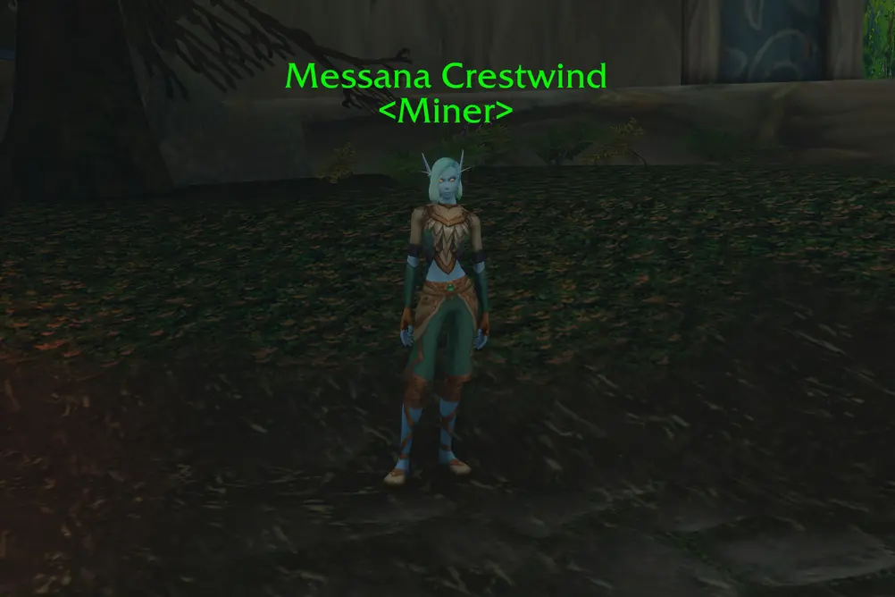 Messana Crestwind, Miner in Zephras Isle (WoW Forever)