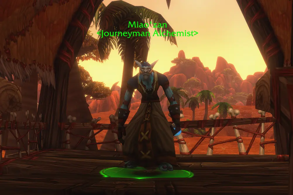 Miao'zan, Journeyman Alchemist in Durotar (WoW Forever)