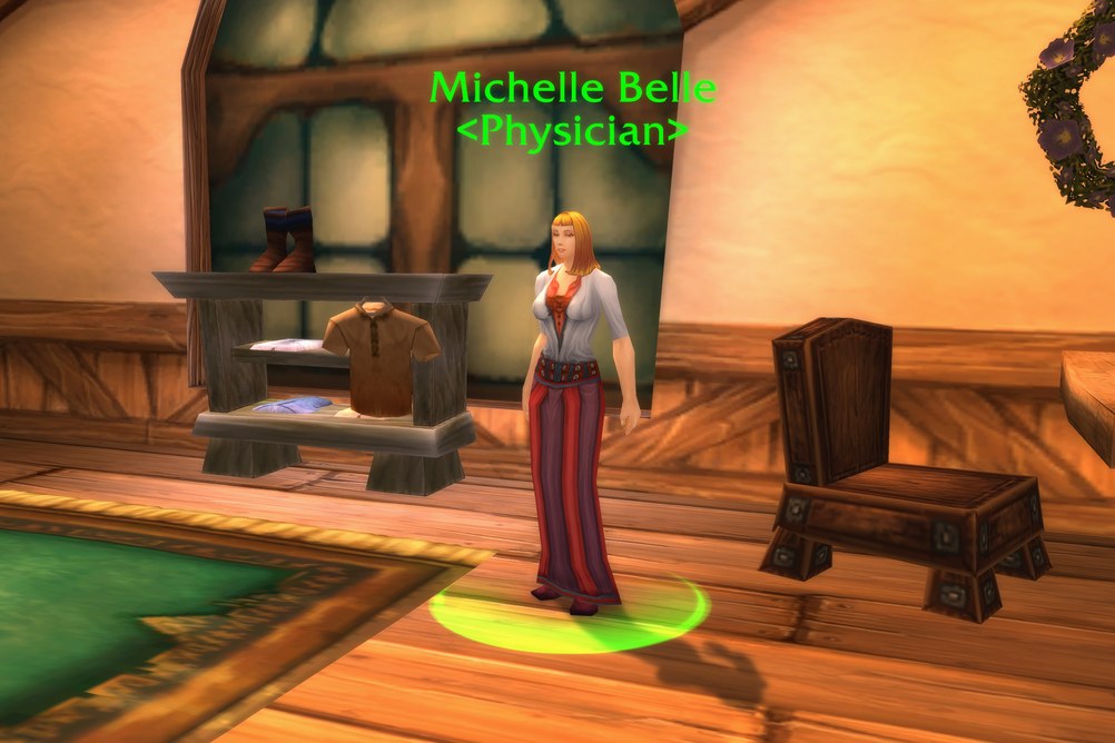 Michelle Belle, Physician in Elwynn Forest (WoW Forever)