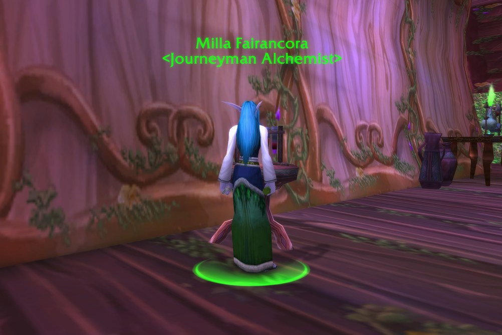 Milla Fairancora, Journeyman Alchemist in Darnassus (WoW Forever)