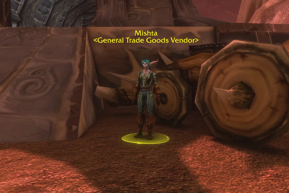 Mishta, General Trade Goods Vendor in Silithus (WoW Forever)