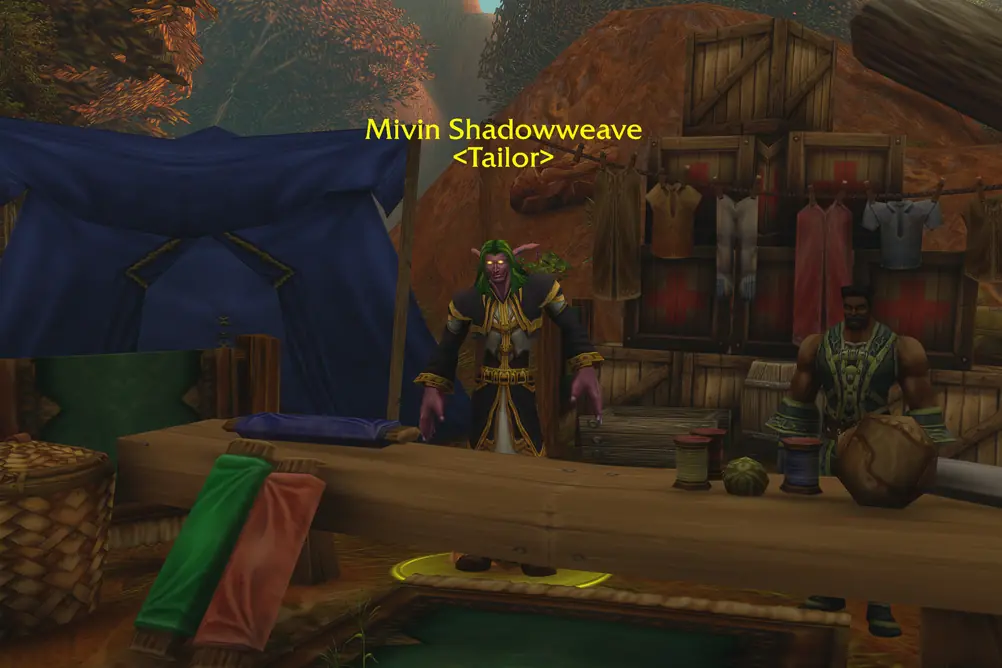Mivin Shadowweave, Tailor in Redridge Mountains (WoW Forever)