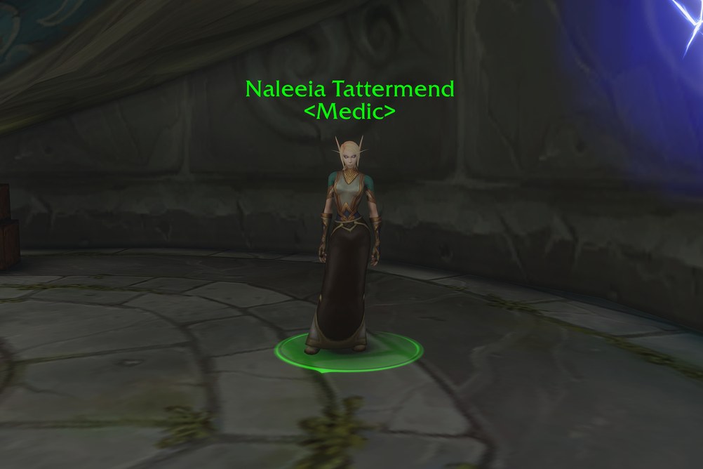 Naleeia Tattermend, Medic in Zephras Isle (WoW Forever)