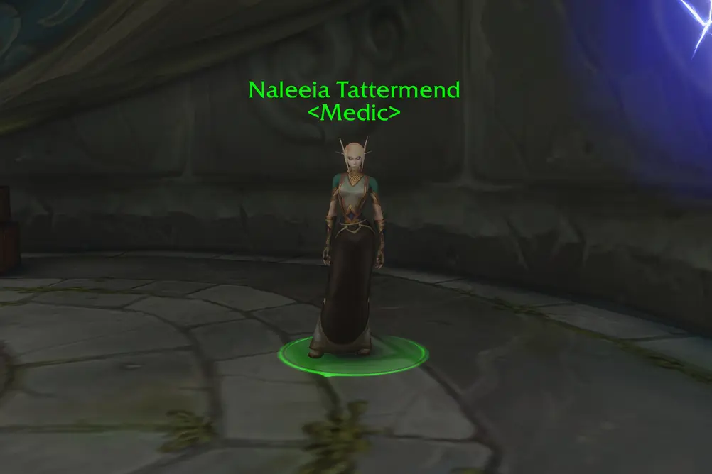 Naleeia Tattermend, Medic in Zephras Isle (WoW Forever)