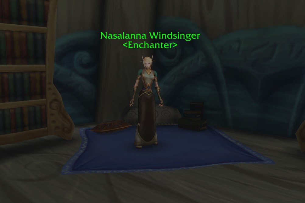 Nasalanna Windsinger, Enchanter in Zephras Isle (WoW Forever)