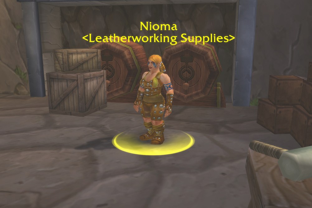 Nioma, Leatherworking Supplies in The Hinterlands (WoW Forever)