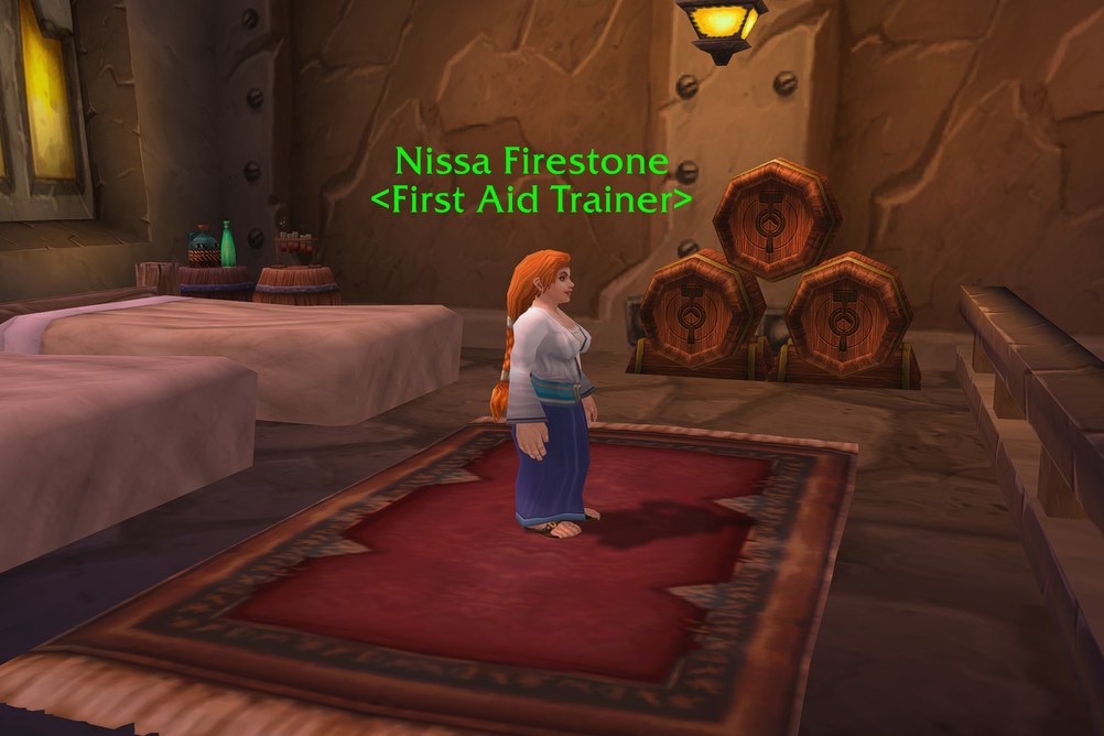Nissa Firestone, First Aid Trainer in Ironforge (WoW Forever)