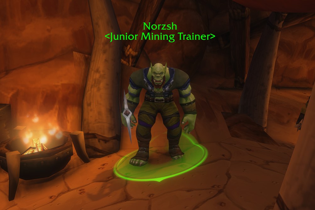 Norzsh, Junior Mining Trainer in Durotar (WoW Forever)
