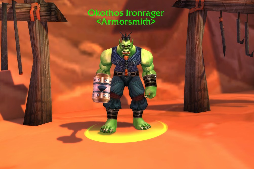 Okothos Ironrager, Armorsmith in Orgrimmar (WoW Forever)