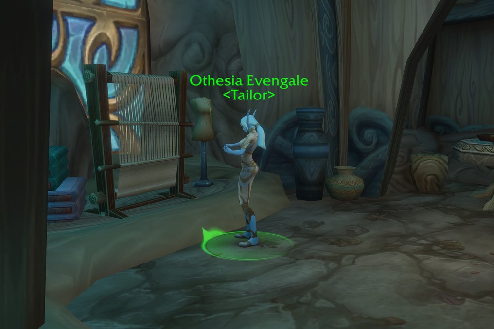Othesia Evengale, Tailor in Zephras Isle (WoW Forever)