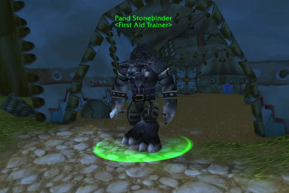 Pand Stonebinder, First Aid Trainer in Thunder Bluff (WoW Forever)