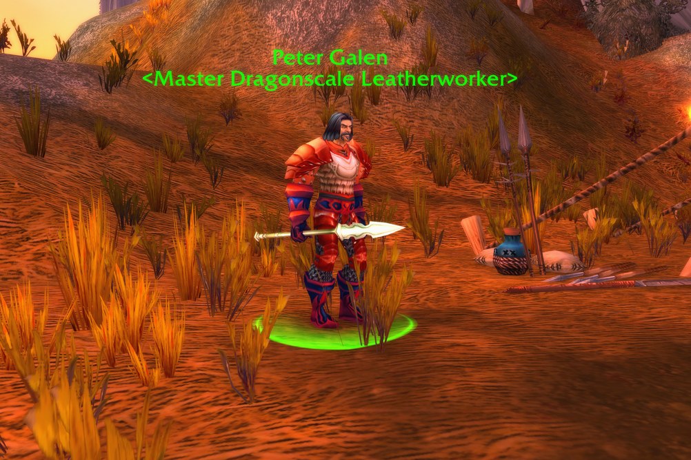 Peter Galen, Master Dragonscale Leatherworker in Azshara (WoW Forever)