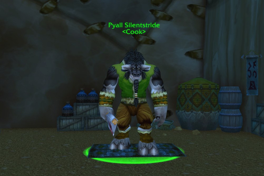 Pyall Silentstride, Cook in Mulgore (WoW Forever)