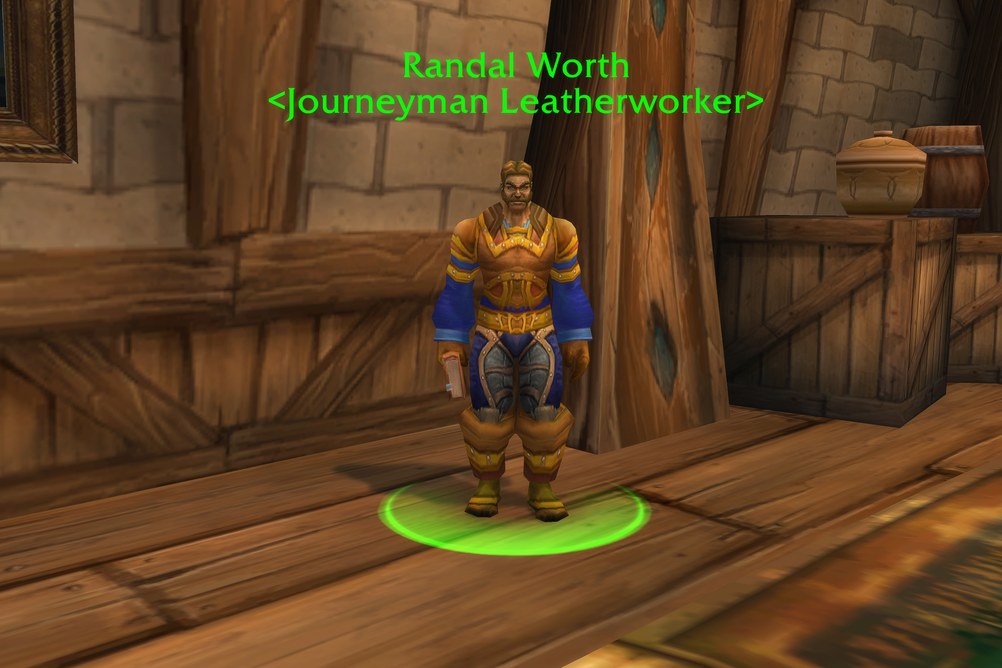 Randal Worth, Journeyman Leatherworker in Stormwind City (WoW Forever)