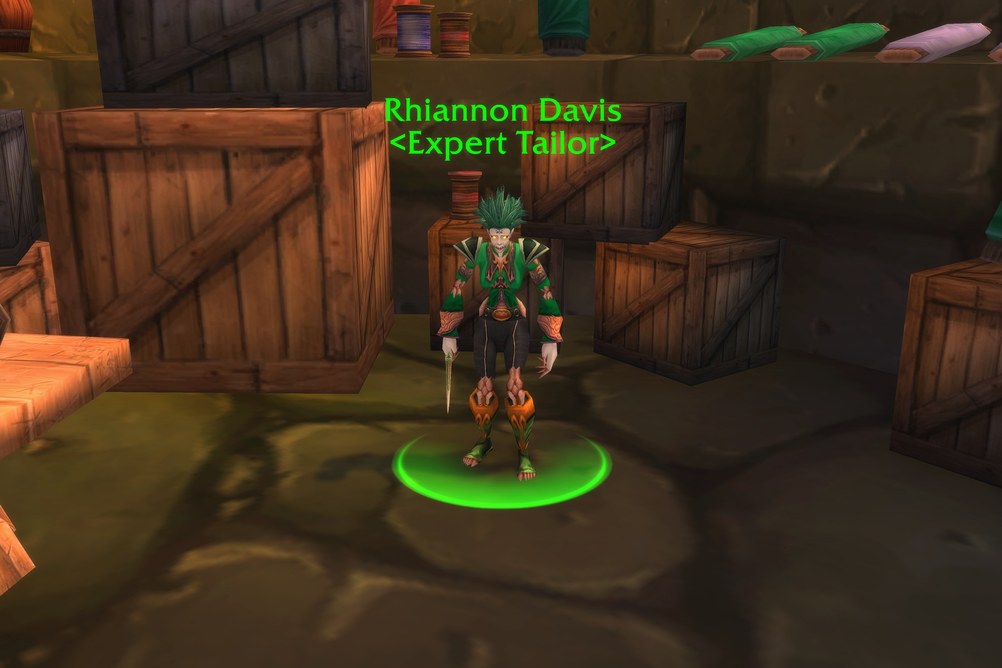 Rhiannon Davis, Expert Tailor in Undercity (WoW Forever)