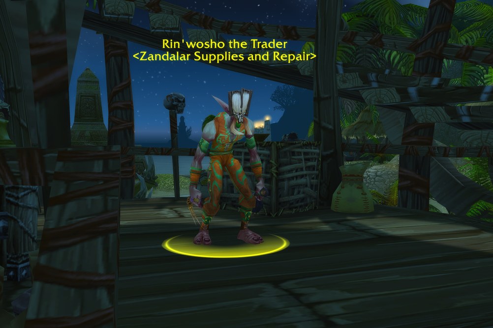 Rin'wosho the Trader, Zandalar Supplies and Repair in Stranglethorn Vale (WoW Forever)