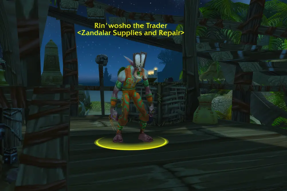 Rin'wosho the Trader, Zandalar Supplies and Repair in Stranglethorn Vale (WoW Forever)