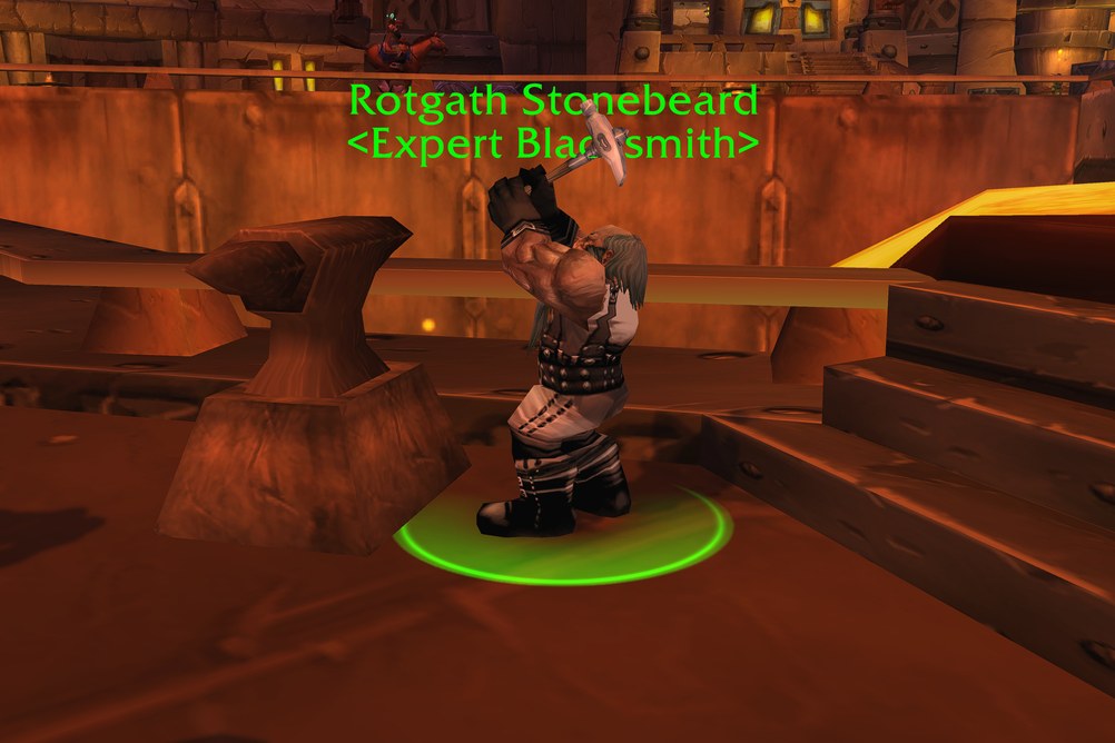 Rotgath Stonebeard, Expert Blacksmith in Ironforge (WoW Forever)
