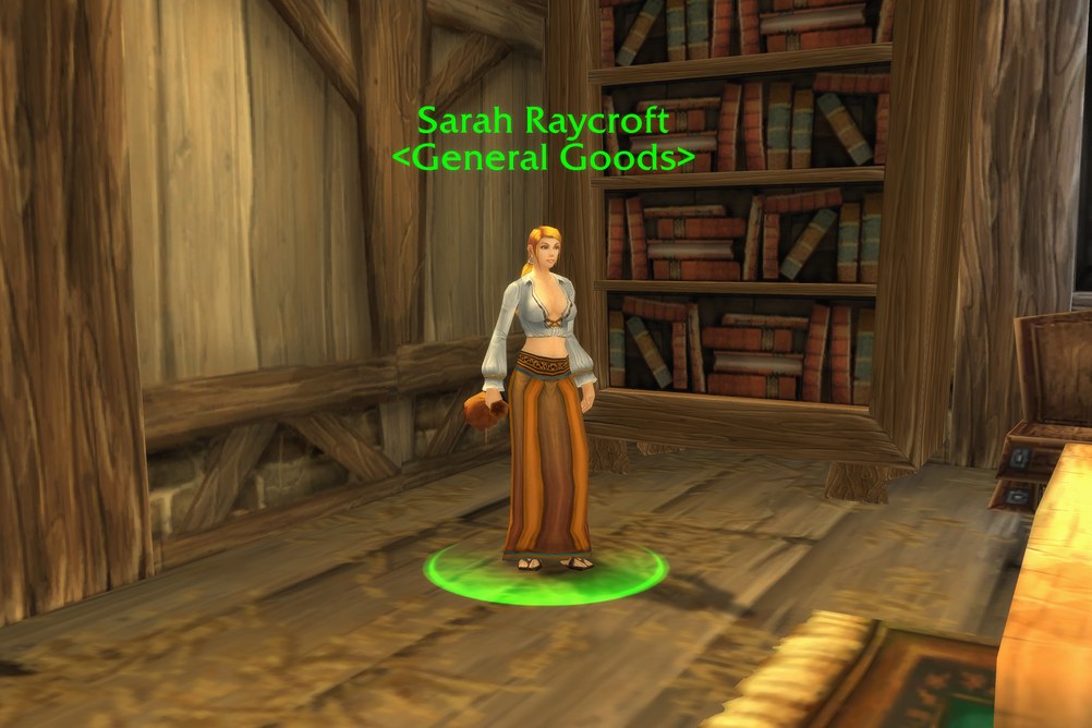 Sarah Raycroft, General Goods in Hillsbrad Foothills (WoW Forever)