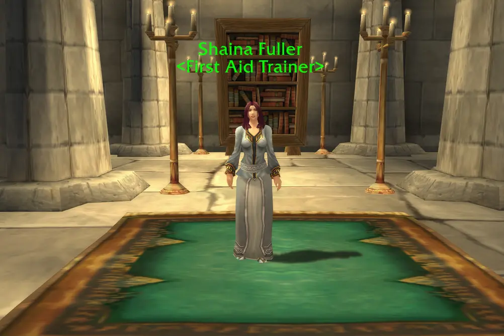 Shaina Fuller, First Aid Trainer in Stormwind City (WoW Forever)