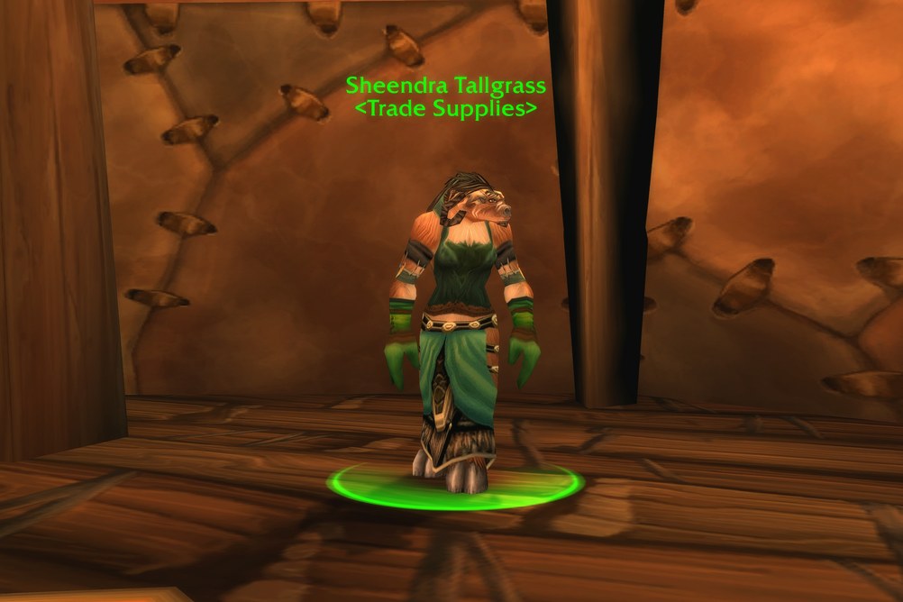 Sheendra Tallgrass, Trade Supplies in Feralas (WoW Forever)