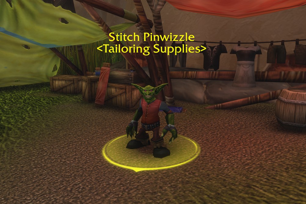 Stitch Pinwizzle, Tailoring Supplies in Riverglades (WoW Forever)