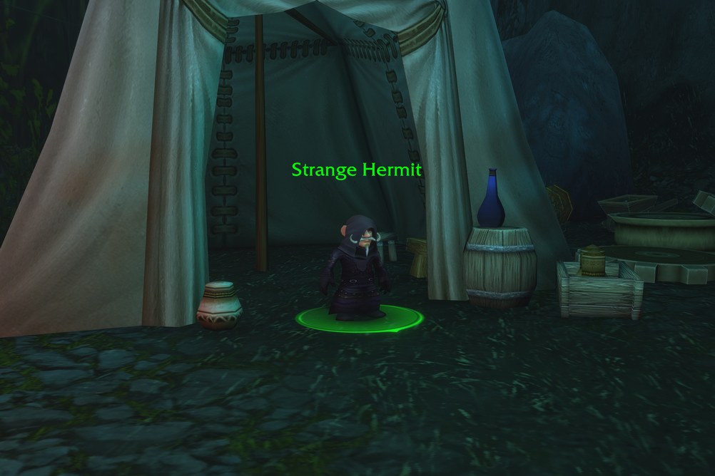 Strange Hermit in Zephras Isle (WoW Forever)