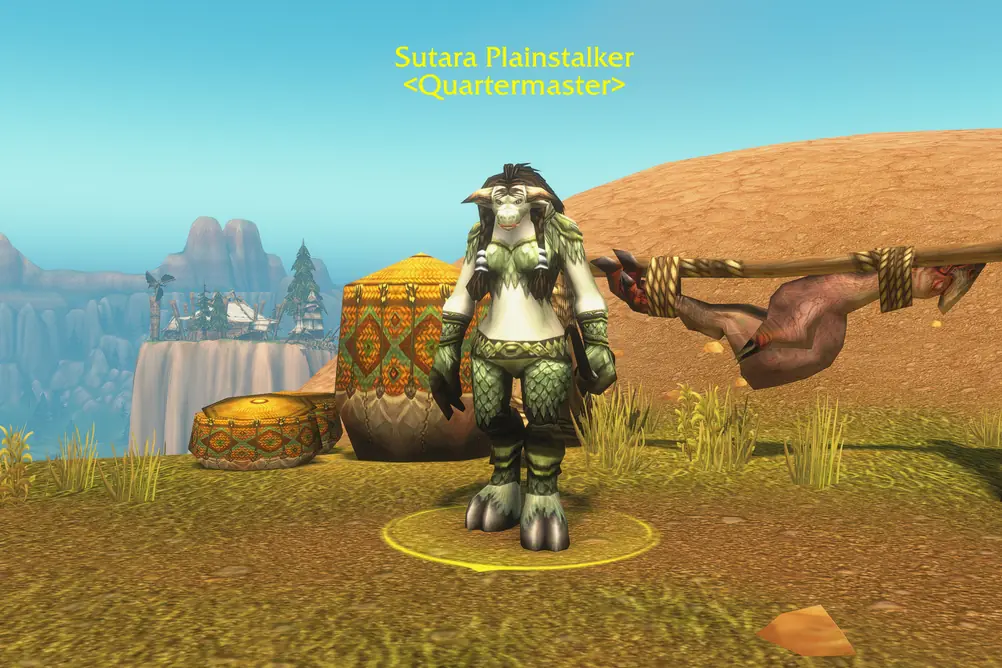Sutara Plainstalker, Quartermaster in Mulgore (WoW Forever)