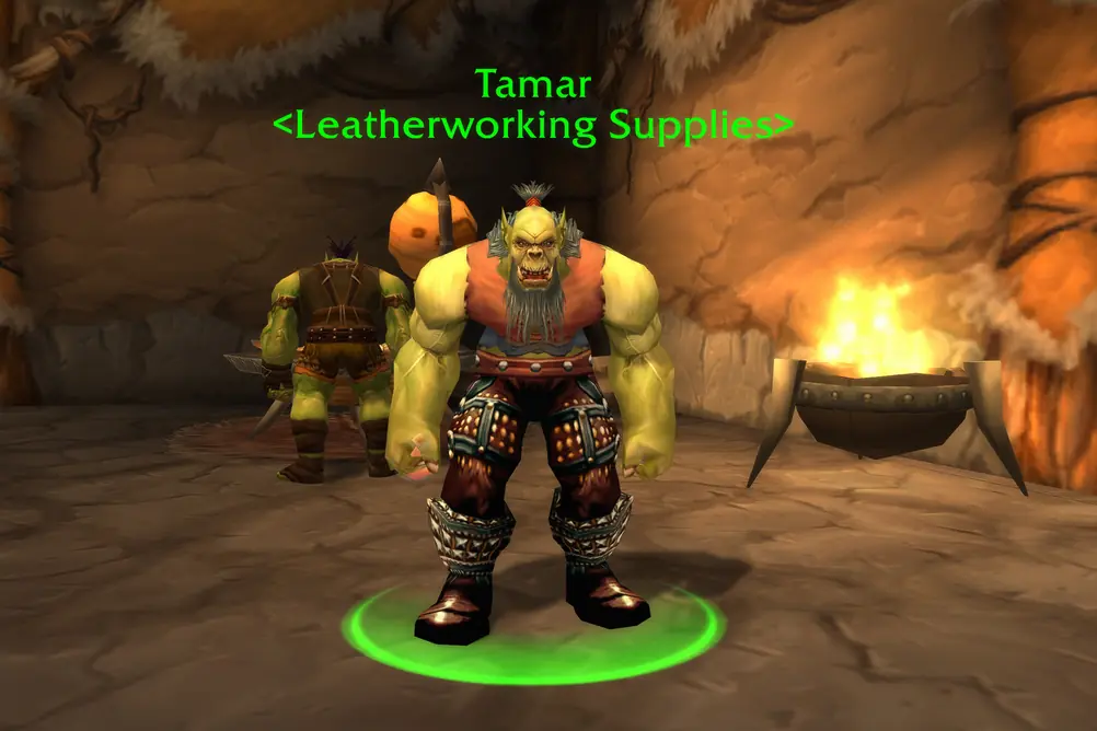 Tamar, Leatherworking Supplies in Orgrimmar (WoW Forever)