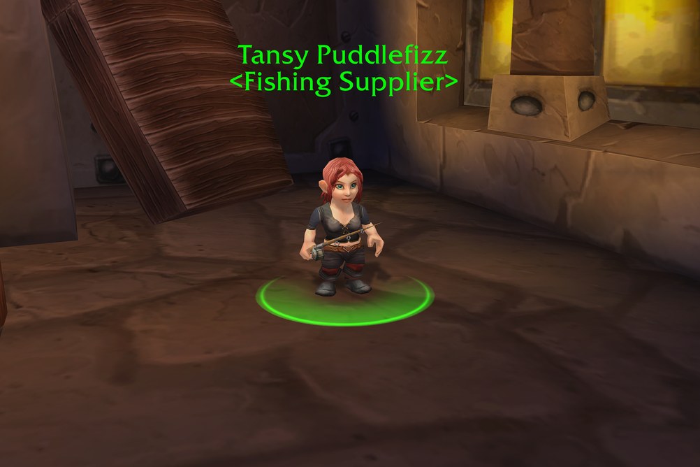 Tansy Puddlefizz, Fishing Supplier in Ironforge (WoW Forever)
