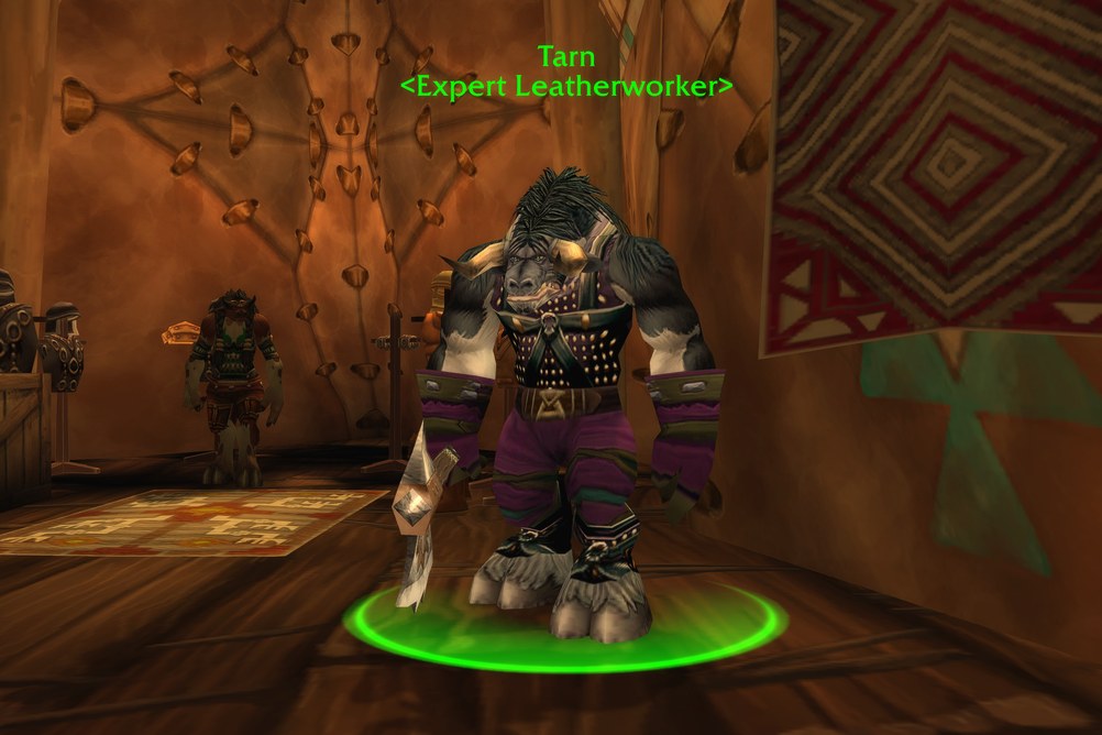 Tarn, Expert Leatherworker in Thunder Bluff (WoW Forever)