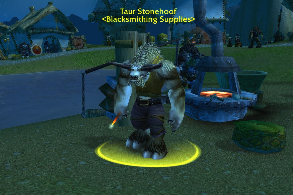 Taur Stonehoof, Blacksmithing Supplies in Thunder Bluff (WoW Forever)