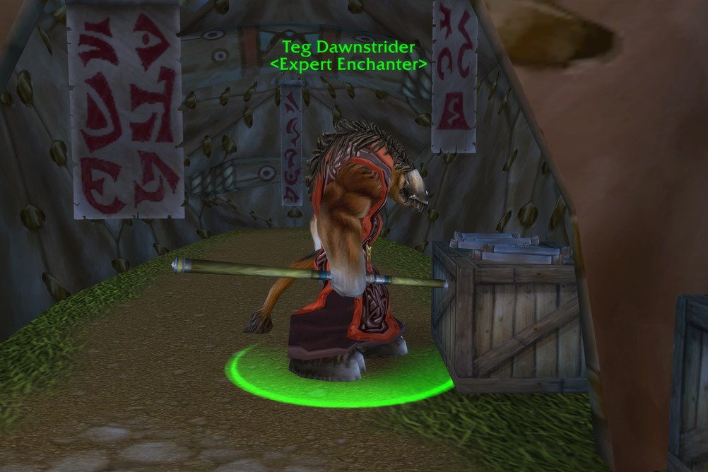 Teg Dawnstrider, Expert Enchanter in Thunder Bluff (WoW Forever)