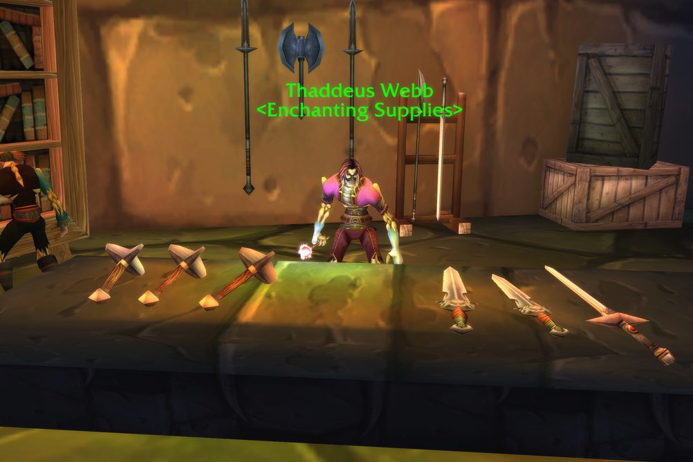 Thaddeus Webb, Enchanting Supplies in Undercity (WoW Forever)
