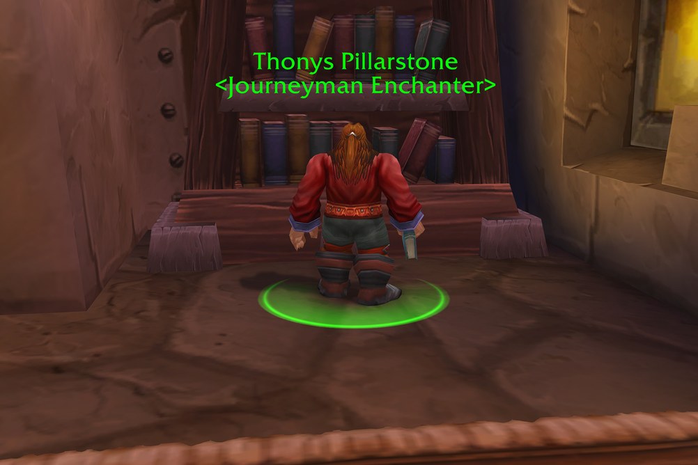 Thonys Pillarstone, Journeyman Enchanter in Ironforge (WoW Forever)