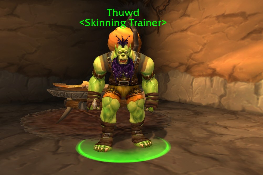 Thuwd, Skinning Trainer in Orgrimmar (WoW Forever)