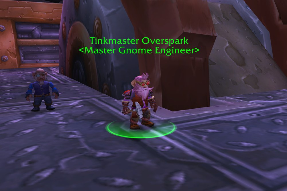 Tinkmaster Overspark, Master Gnome Engineer in Ironforge (WoW Forever)