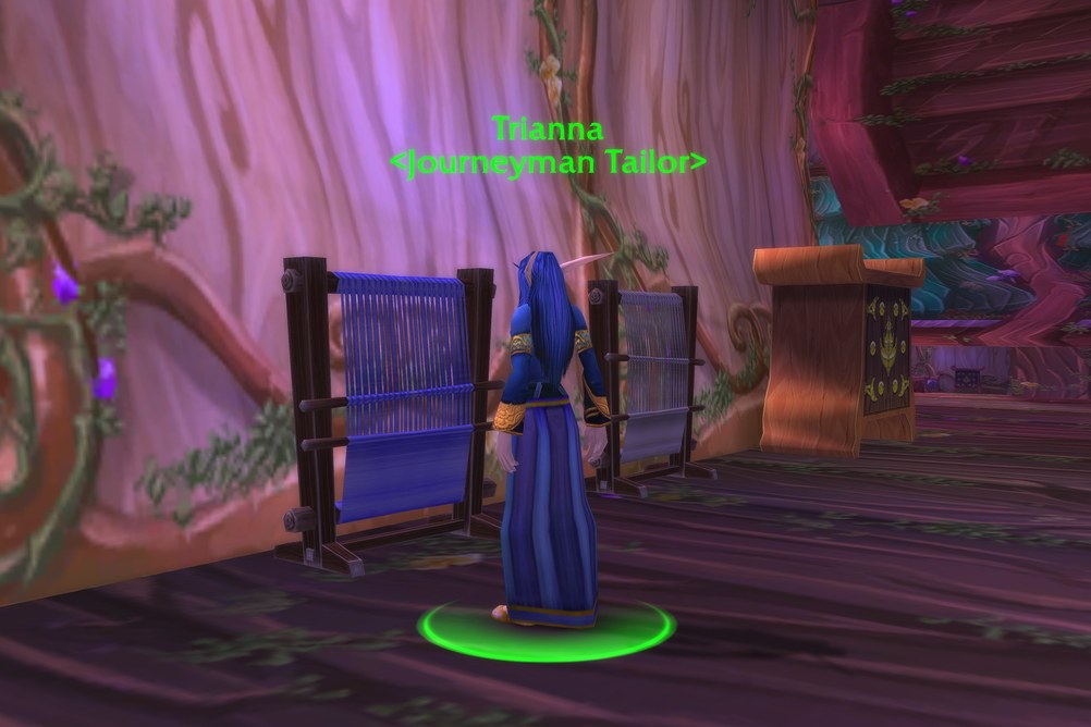 Trianna, Journeyman Tailor in Darnassus (WoW Forever)