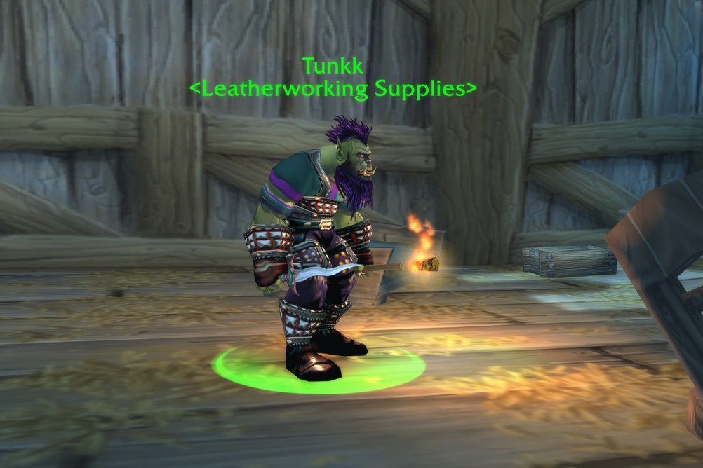 Tunkk, Leatherworking Supplies in Arathi Highlands (WoW Forever)