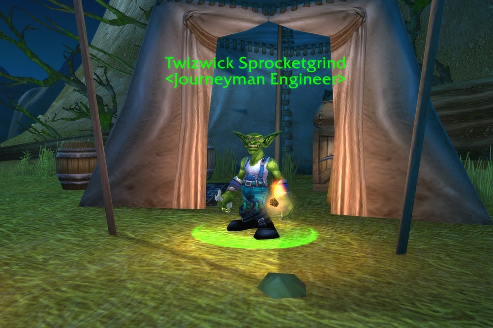 Twizwick Sprocketgrind, Journeyman Engineer in Mulgore (WoW Forever)