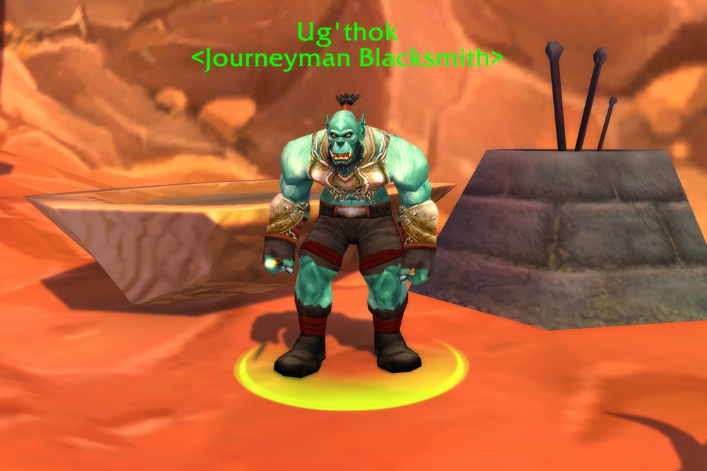 Ug'thok, Journeyman Blacksmith in Orgrimmar (WoW Forever)