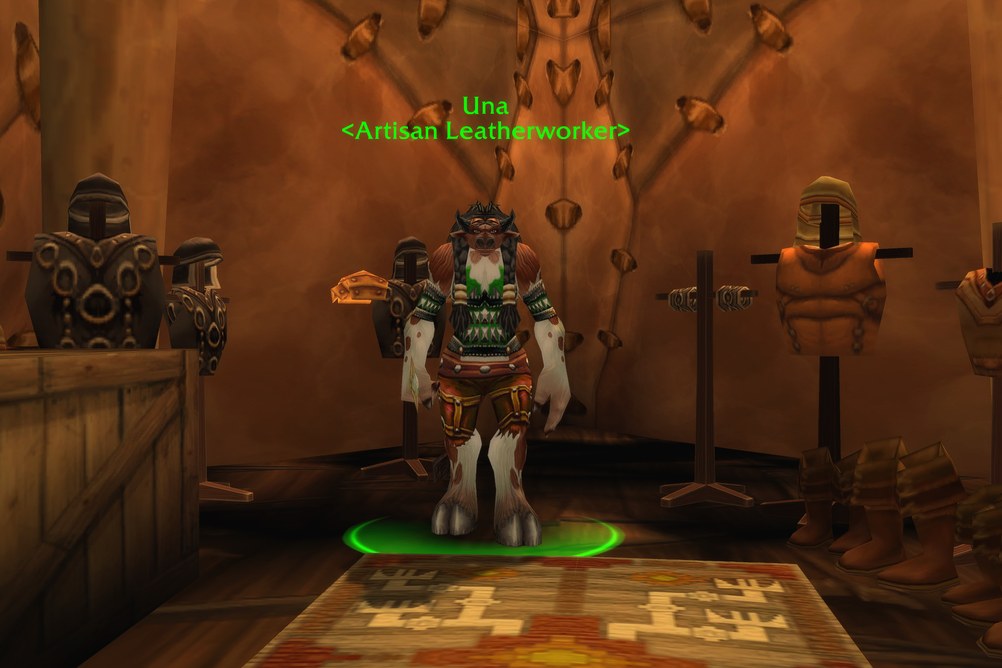 Una, Artisan Leatherworker in Thunder Bluff (WoW Forever)