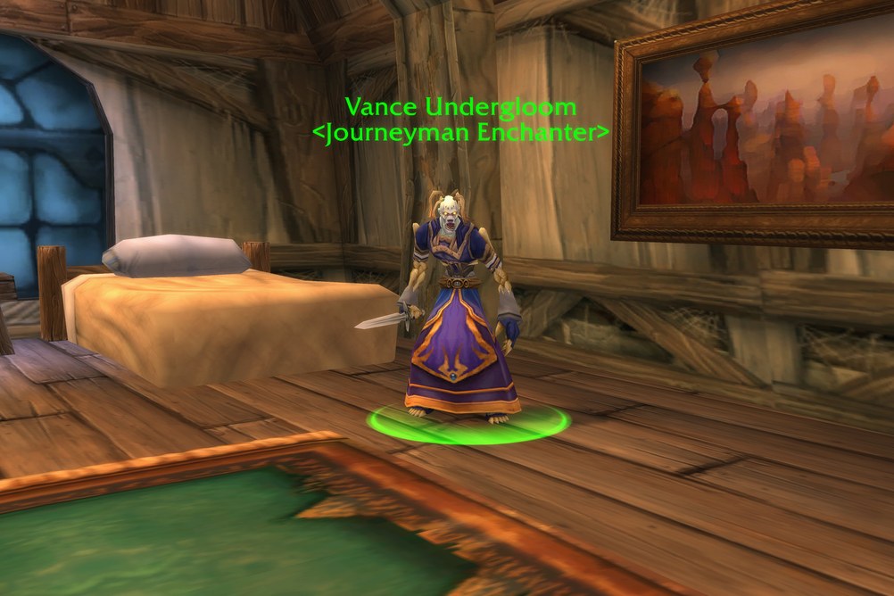 Vance Undergloom, Journeyman Enchanter in Tirisfal Glades (WoW Forever)