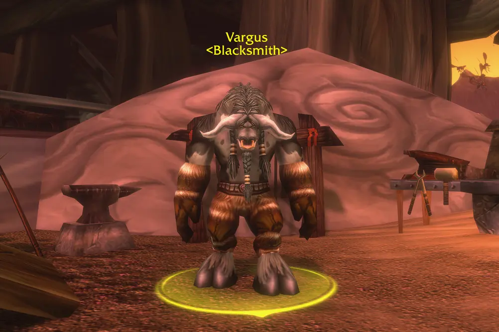 Vargus, Blacksmith in Silithus (WoW Forever)
